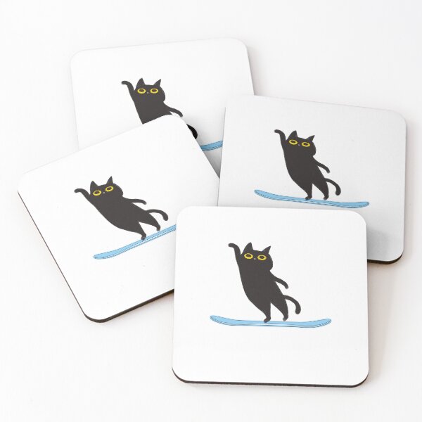 Item preview, Cat skiing funny designed and sold by Ouzgane.