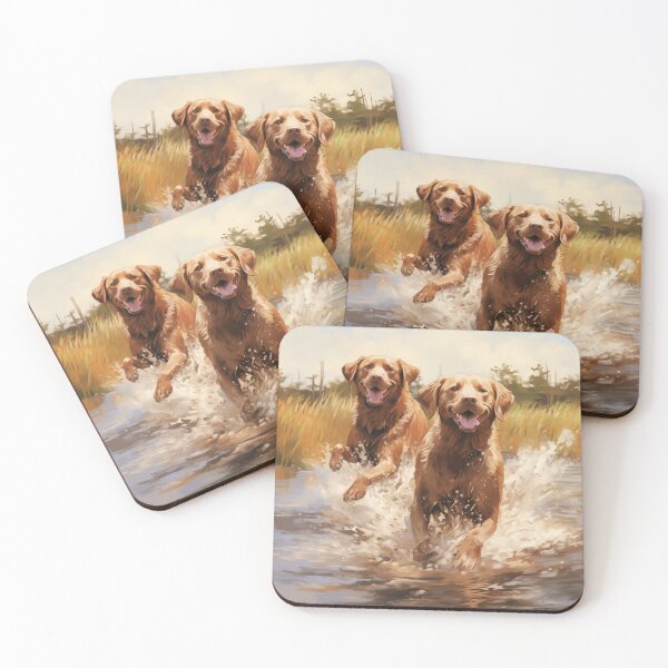Item preview, Chesapeake Bay Retrievers in a Saltwater Marsh (Design 3) designed and sold by Samuelsboro.