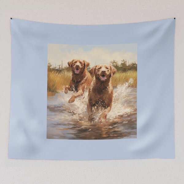 Item preview, Chesapeake Bay Retrievers in a Saltwater Marsh (Design 3) designed and sold by Samuelsboro.