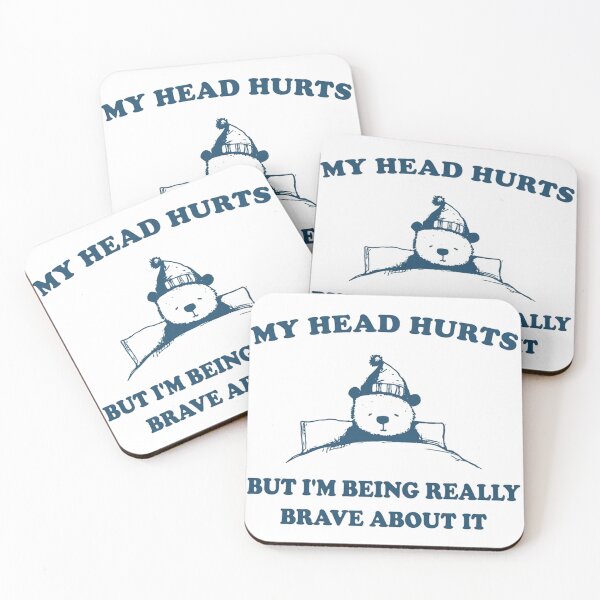 Item preview, My Head Hurts Panda Funny designed and sold by supartojeno.