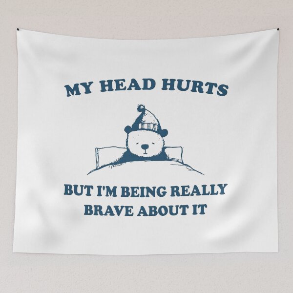 Item preview, My Head Hurts Panda Funny designed and sold by supartojeno.