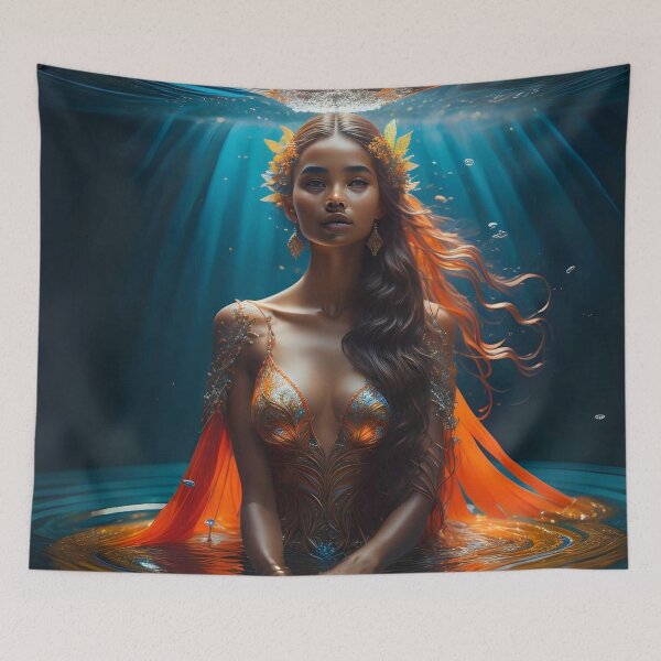 Item preview, Woman in the water with crown designed and sold by JustInspireMe.