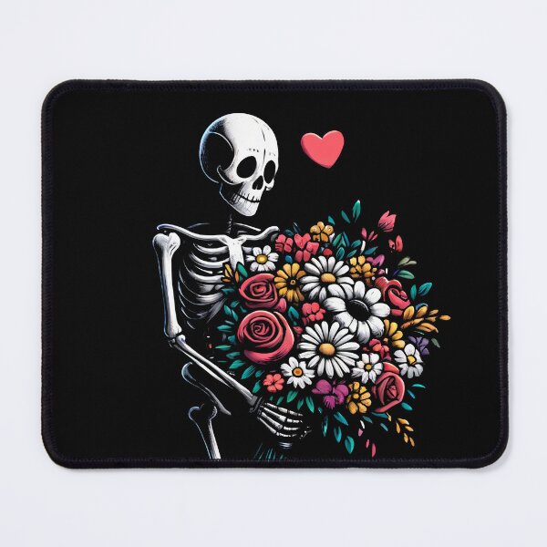 Item preview, Waiting until death | skeleton valentines flowers designed and sold by KalicoDesignUS.