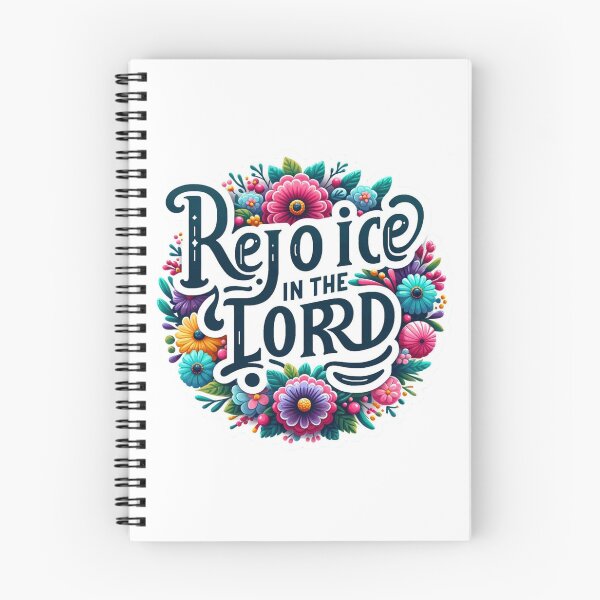 Item preview, Diseño de pegatina floral 'Regocíjate en el Señor' designed and sold by GoodwillDesigns.