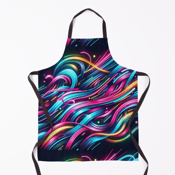 Artikelvorschau, Neon Ribbons Dance: Leuchtender Farbfluss entworfen und verkauft von TeeTown Treasure.