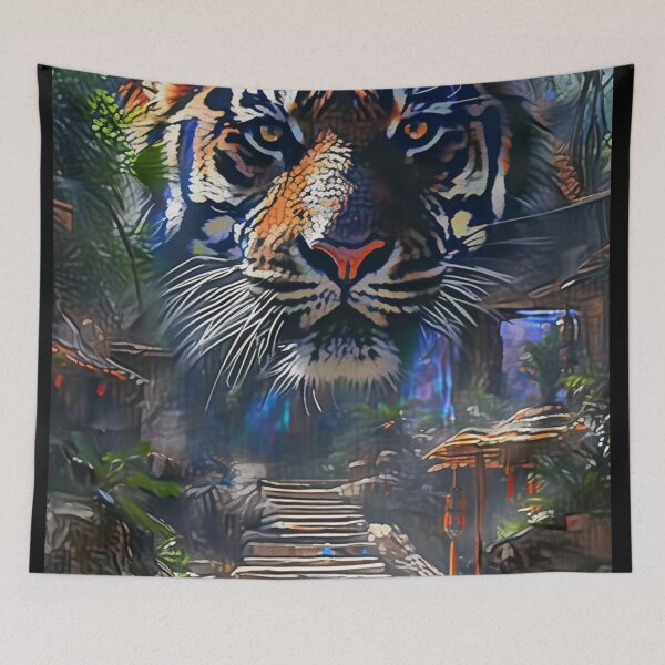 Item preview, Stunning Realistic Artwork-Beautiful Hidden Jungle Tiger-C134 designed and sold by MPCFICTION.