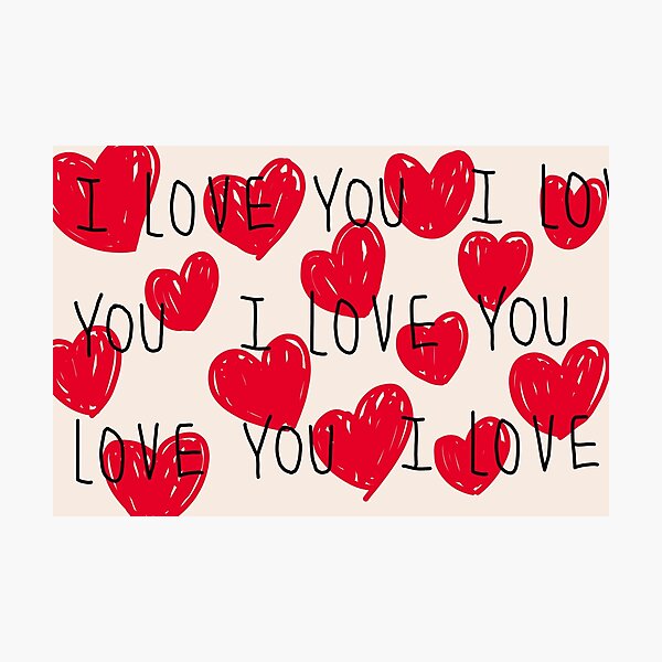 Item preview, I LOVE YOU designed and sold by hoho-hoho.