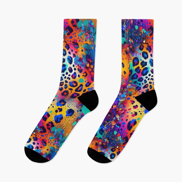 Item preview, Psychedelic Safari: Vibrant Leopard Fusion designed and sold by TeeTown Treasure.