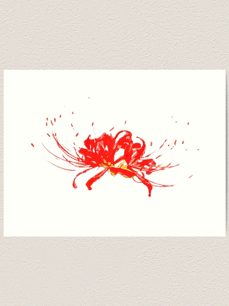 Spider Lilly Flower Tokyo Ghoul Art Print By Dworkshop Redbubble