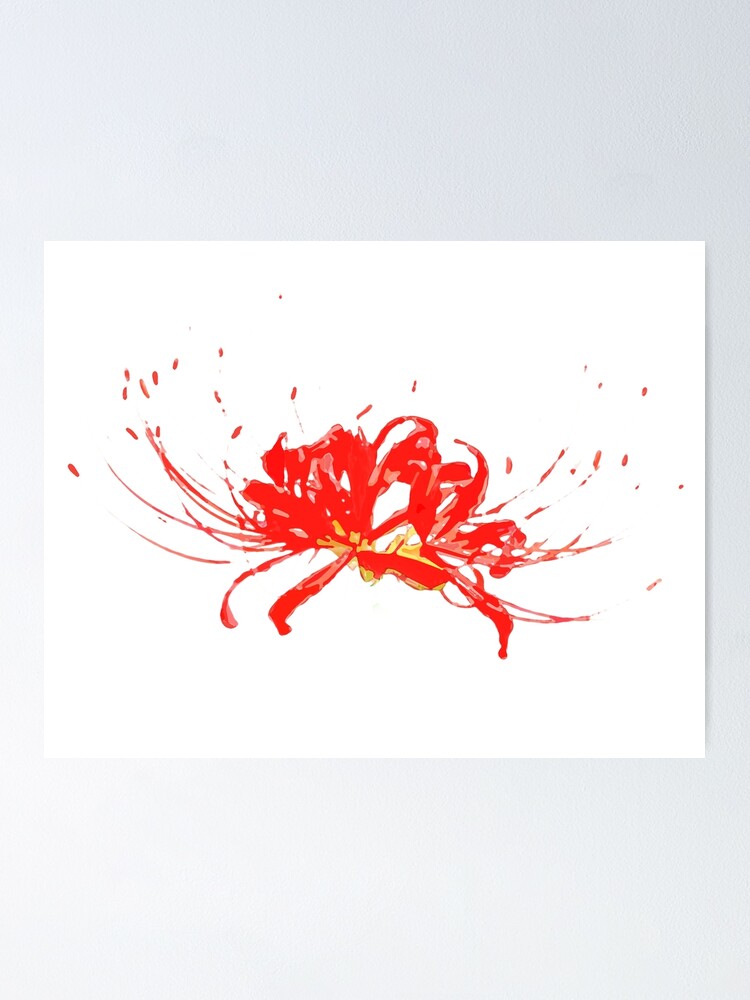 Spider Lilly Flower Tokyo Ghoul Poster By Dworkshop Redbubble