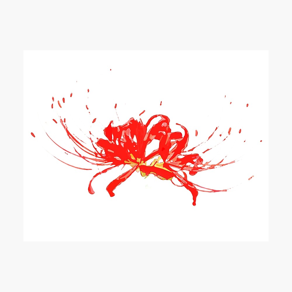 Spider Lilly Flower Tokyo Ghoul Poster By Dworkshop Redbubble