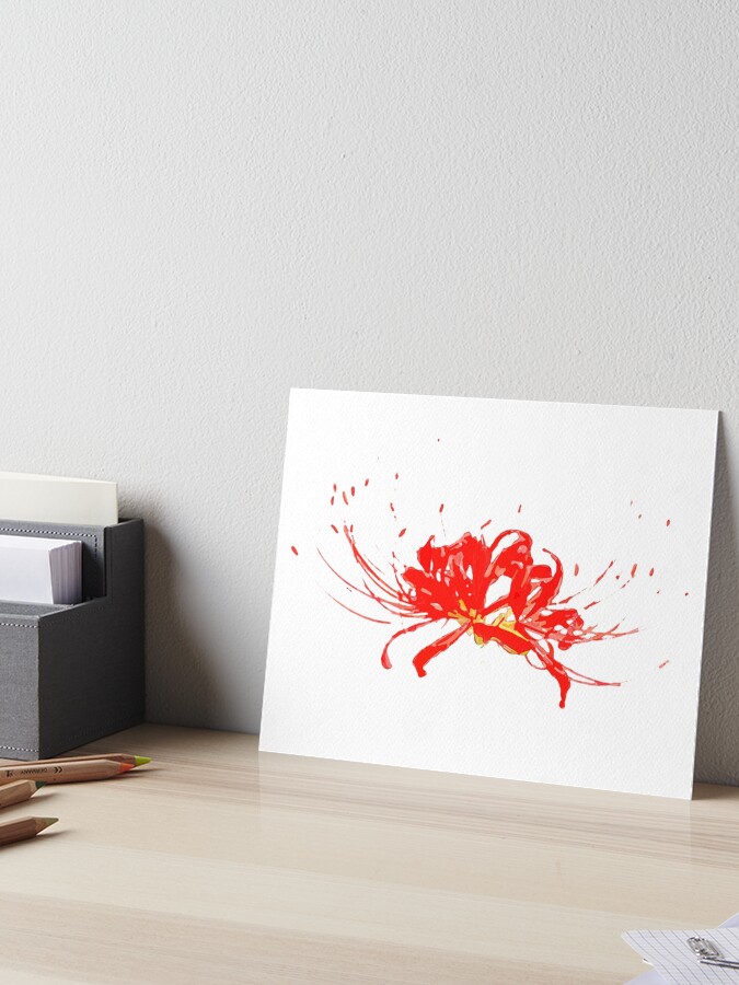 Spider Lilly Flower Tokyo Ghoul Art Board Print By Dworkshop Redbubble