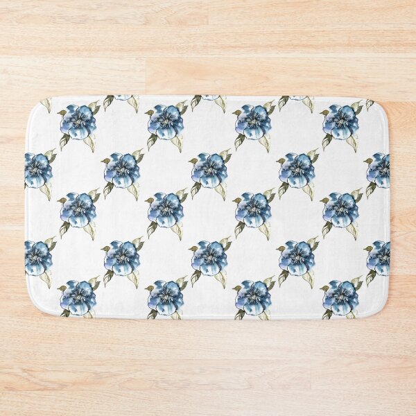 Item preview, Yvette – Blue on White designed and sold by Elizabeth Becker.