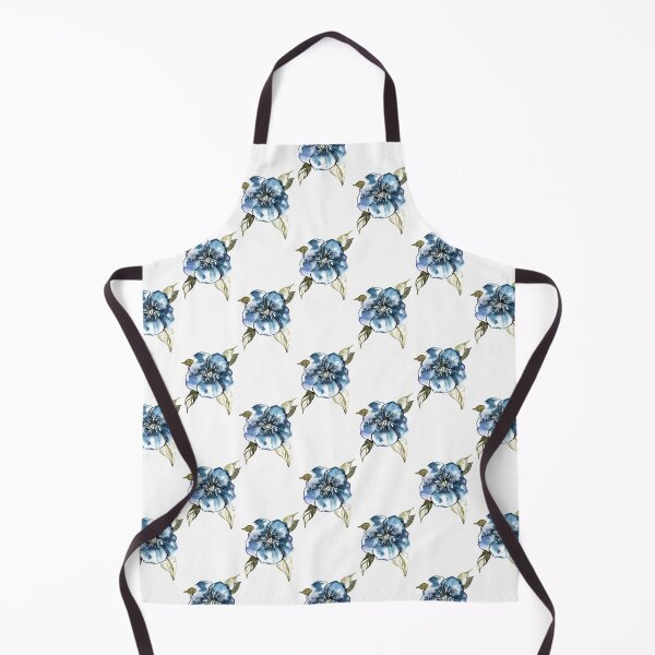 Item preview, Yvette – Blue on White designed and sold by Elizabeth Becker.