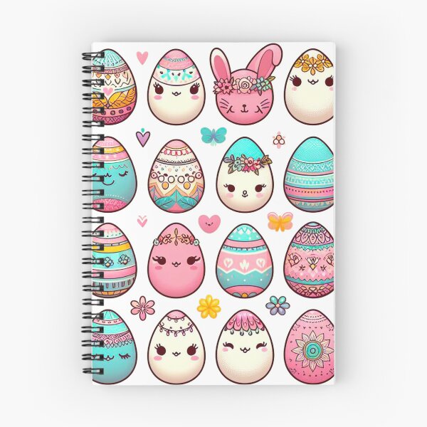 Item preview, Happy Easter Colored Eggs In Different Styles Like Pastel, Kawaii And Mandala designed and sold by Tamer ⭐⭐⭐⭐⭐.