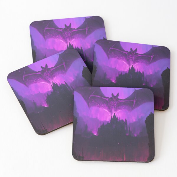 Item preview, Royal Aegis: Witness the Grandeur Purple Bat Safeguarding Gothic Citadel designed and sold by Rage-Ai.