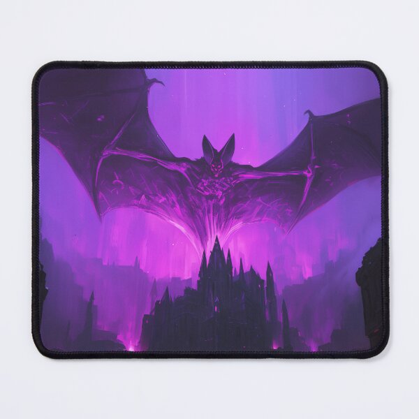 Item preview, Royal Aegis: Witness the Grandeur Purple Bat Safeguarding Gothic Citadel designed and sold by Rage-Ai.