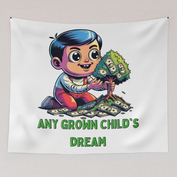 Item preview, Money Tree Dream - A Nostalgic Art Piece designed and sold by Designowner.