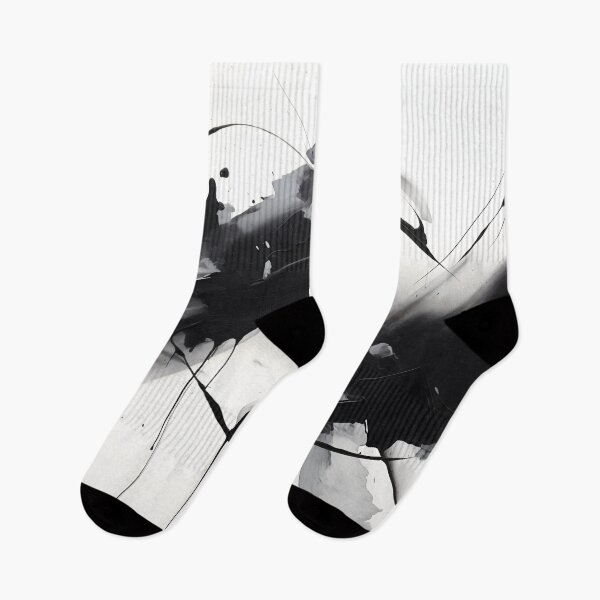 Item preview, Ink Dance: The Elegance of Abstract Monochrome designed and sold by pooshda.