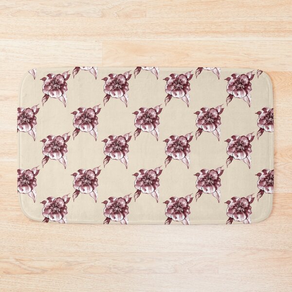 Item preview, Yvette – Maroon on Cream designed and sold by Elizabeth Becker.
