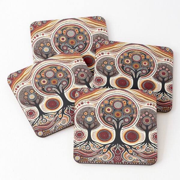 Item preview, Australian-Inspired Dot Art (Trees) designed and sold by PinUpPizzazz.