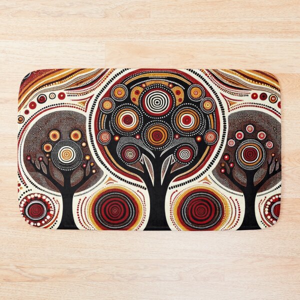 Item preview, Australian-Inspired Dot Art (Trees) designed and sold by PinUpPizzazz.