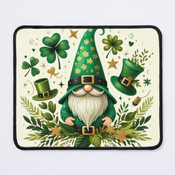 Item preview, St. Patrick's Day Gnome: Festive Irish Charm designed and sold by LyssasMindArt.