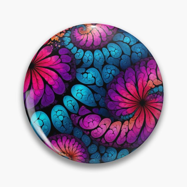 Item preview, Fractal Flowers | Kaleidoscopic Flowers | Floral Pattern  designed and sold by OrganicLights.