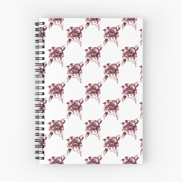 Item preview, Yvette – Maroon on White designed and sold by Elizabeth Becker.
