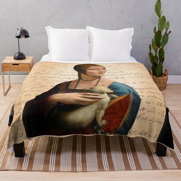 Item preview, Lady With Ermine da Vinci on Antique Journal Page designed and sold by missdebi27.
