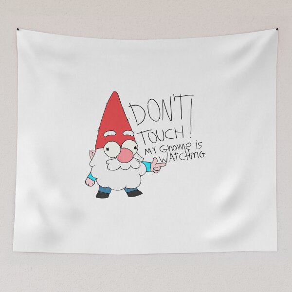 Item preview, Gnome - Don't touch! My Gnome is Watching! designed and sold by kcmm-art.