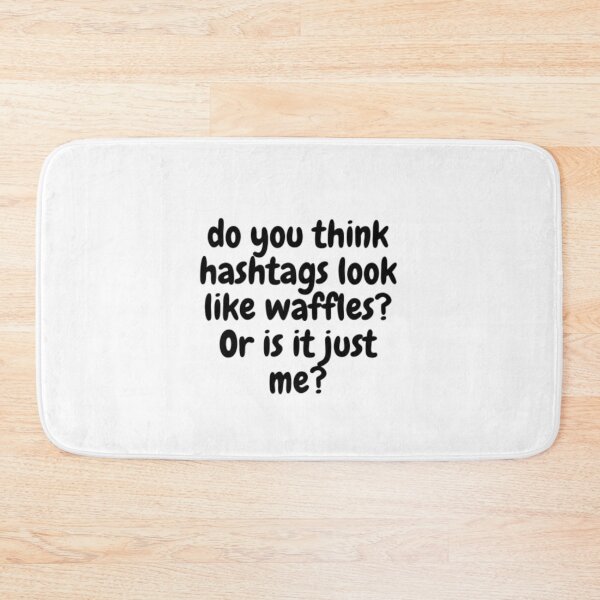 Item preview, Hashtags + Waffles = ? designed and sold by WifiJW0526.