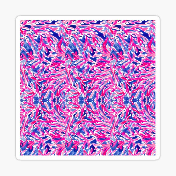 Aperçu de l'œuvre Lily rose et bleu motif fleuri créée et vendue par abbyconnellyy.