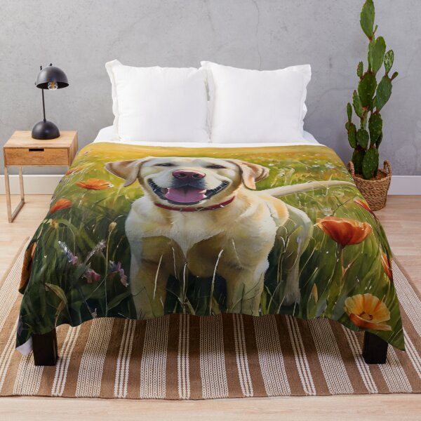 Item preview, Labrador Retriever In A Sunlit Meadow designed and sold by VividDreamz.