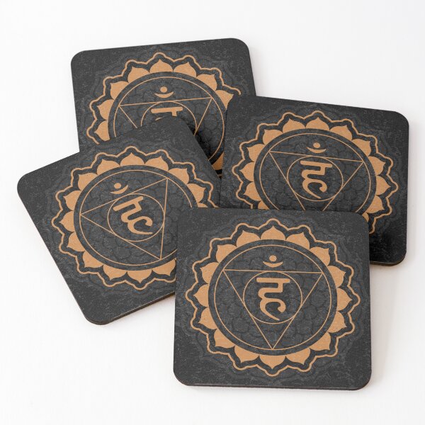 Item preview, Throat Chakra Mandala - Coal + Rust designed and sold by Irene Estelle.