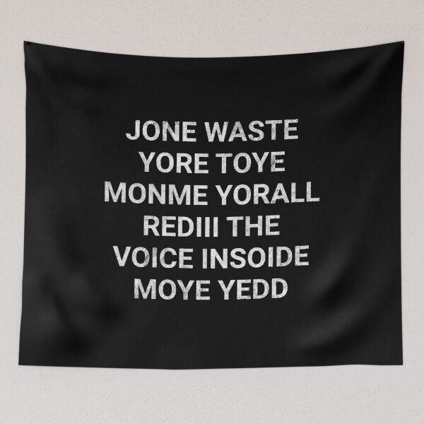 Item preview, Don't Waste Your Time On Me You're Already The Voice Inside Jone Waste Yore Toye Monme Yorall Rediii designed and sold by HosvPrint .s.