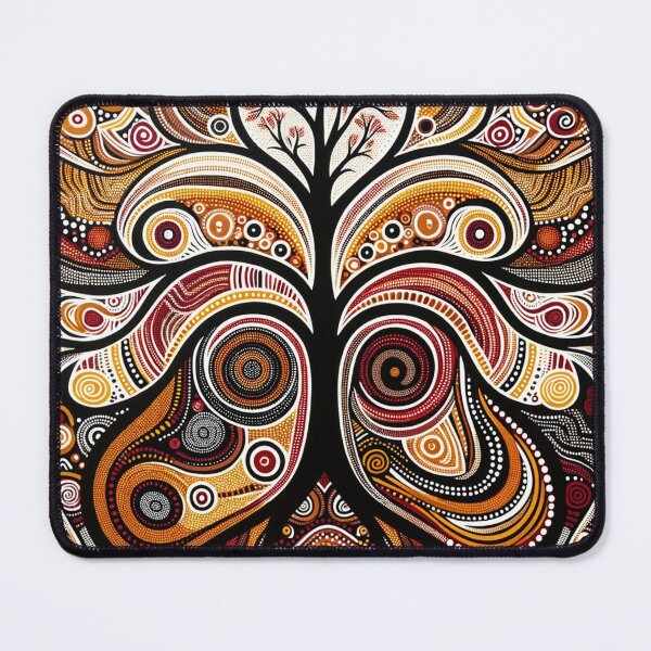 Item preview, Australian Inspired Dot Art Print (Tree) designed and sold by PinUpPizzazz.