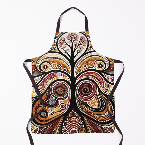 Item preview, Australian Inspired Dot Art Print (Tree) designed and sold by PinUpPizzazz.