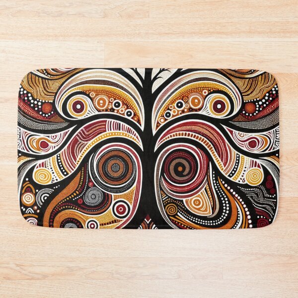 Item preview, Australian Inspired Dot Art Print (Tree) designed and sold by PinUpPizzazz.