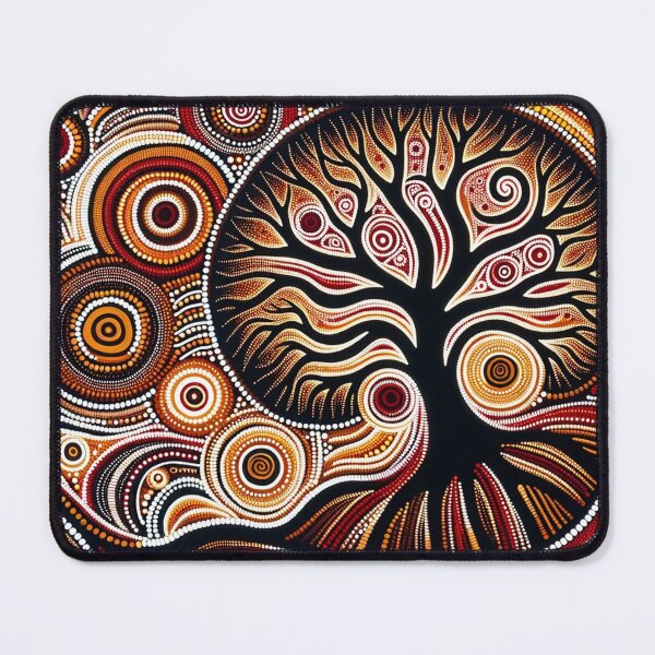 Item preview, Australian Inspired Dot Art Print (Tree) designed and sold by PinUpPizzazz.