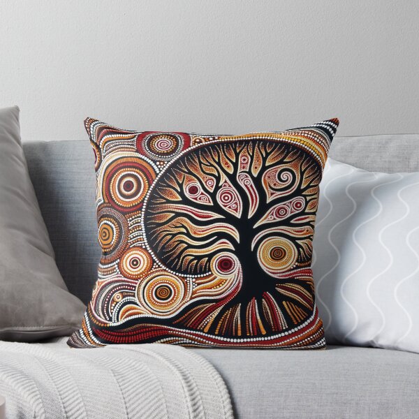 Item preview, Australian Inspired Dot Art Print (Tree) designed and sold by PinUpPizzazz.
