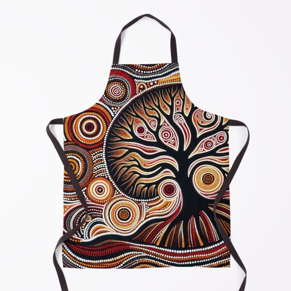 Item preview, Australian Inspired Dot Art Print (Tree) designed and sold by PinUpPizzazz.