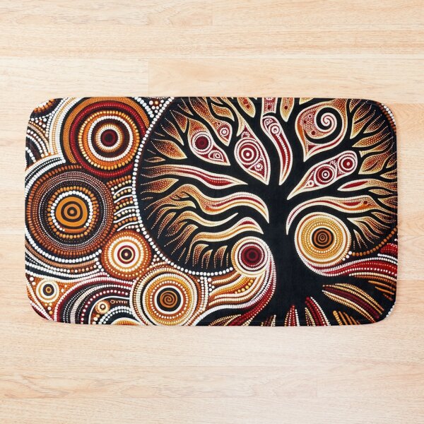 Item preview, Australian Inspired Dot Art Print (Tree) designed and sold by PinUpPizzazz.
