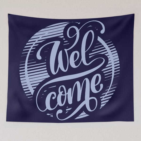 Item preview, Welcome Vintage Blue designed and sold by KidRilla.