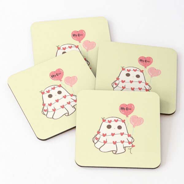 Item preview, valentine ghost Spooky Girl Ghost with Balloon Valentine, Valentine day designed and sold by Oeenlacha.