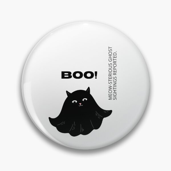 Item preview, Boo! Meow-sterious ghost sightings reported | Halloween Design designed and sold by RM-Journey.