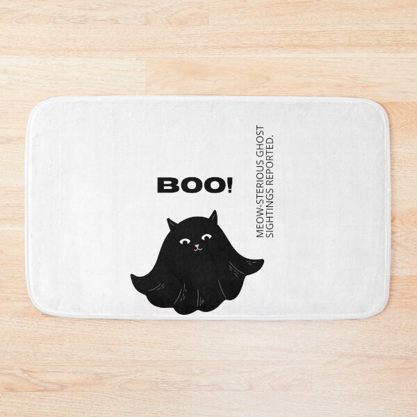 Item preview, Boo! Meow-sterious ghost sightings reported | Halloween Design designed and sold by RM-Journey.