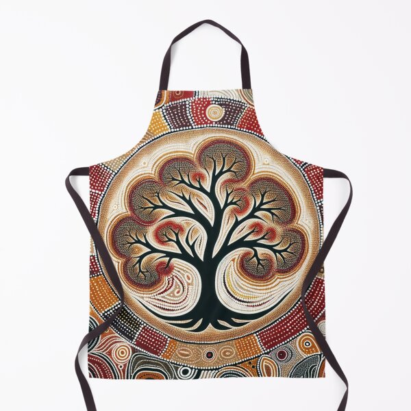 Item preview, Australia Inspired Dot Art Print (Tree) designed and sold by PinUpPizzazz.