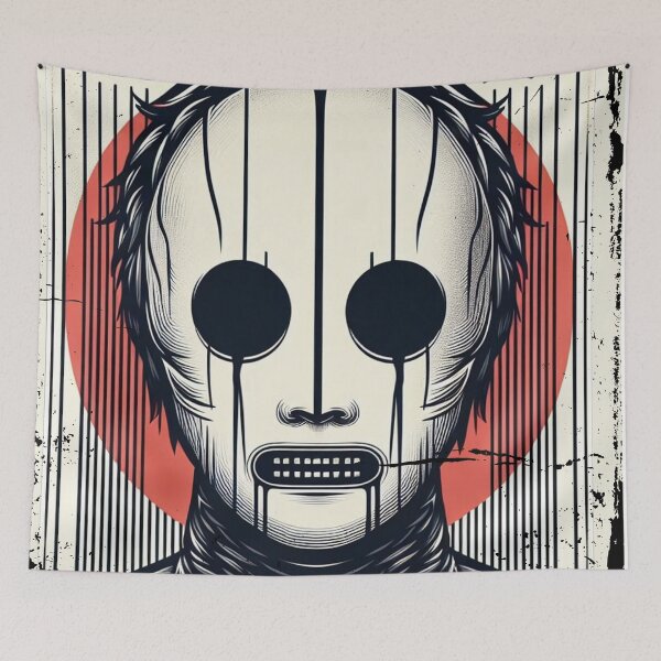 Item preview,  Creepy Japanese Manga Character Illustration designed and sold by IAPICTURE.