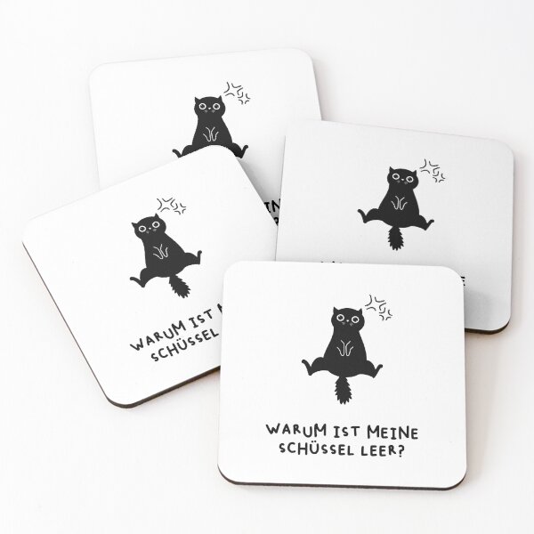 Item preview, Warum ist meine Schüssel leer?  | Cat Illustration Design designed and sold by RM-Journey.
